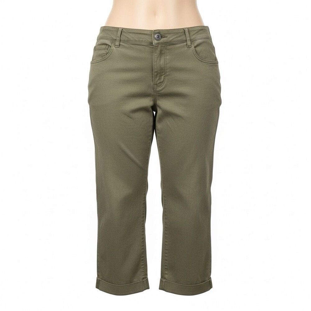 Torrid NWT Utility‎ Crop Pants 24 Plus Olive Green Perfect Relaxed Gorpcore Boho